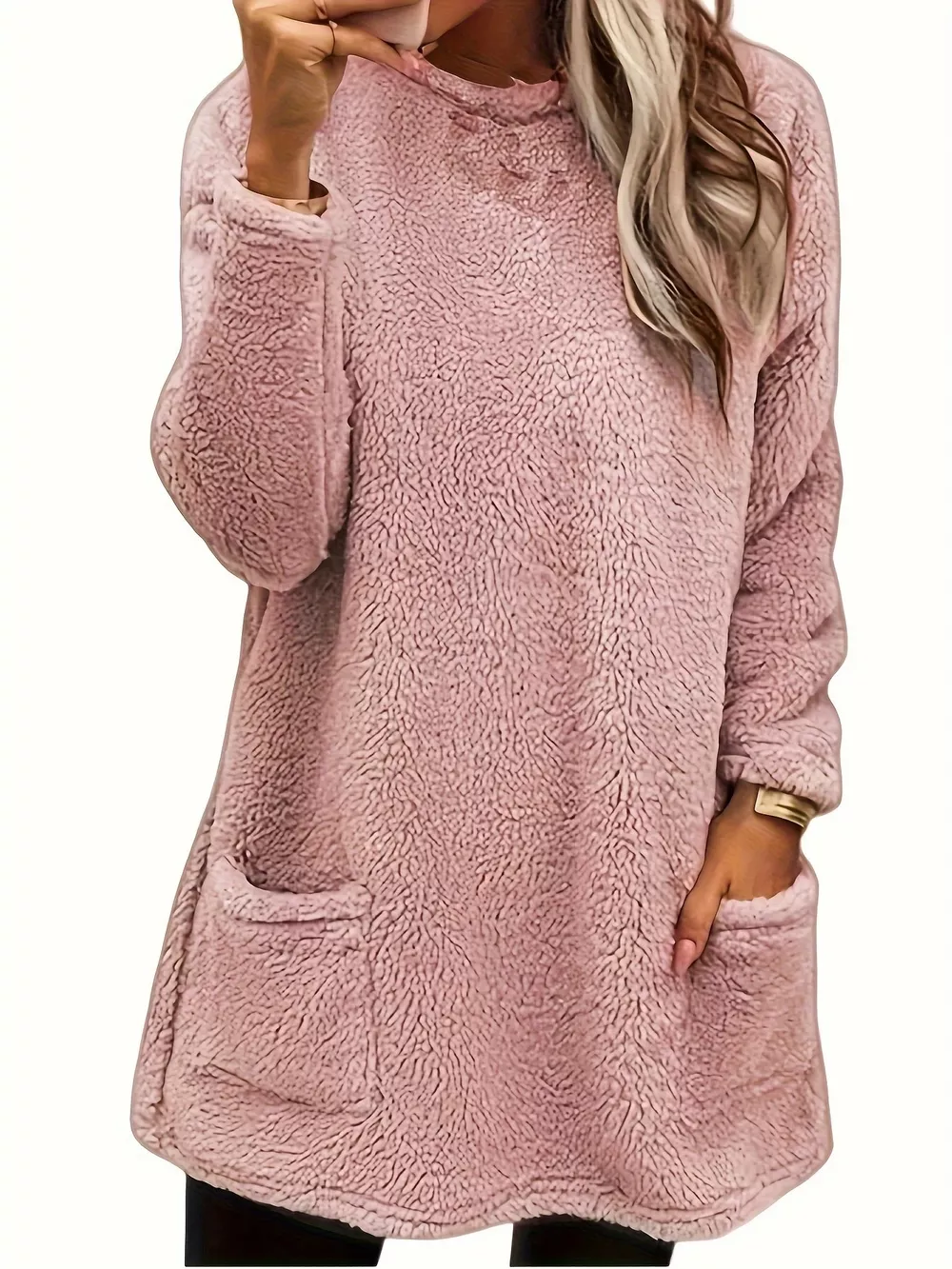 Fleece Long Sleeve Sweatshirt, image 19