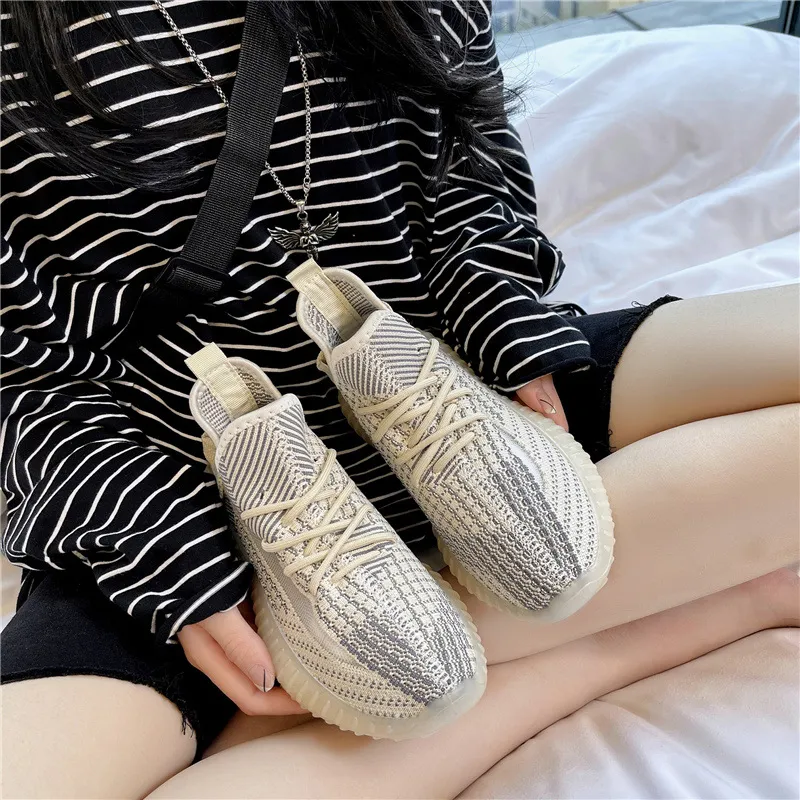 Mesh Lace-Up Platform Athletic Shoes, image 6