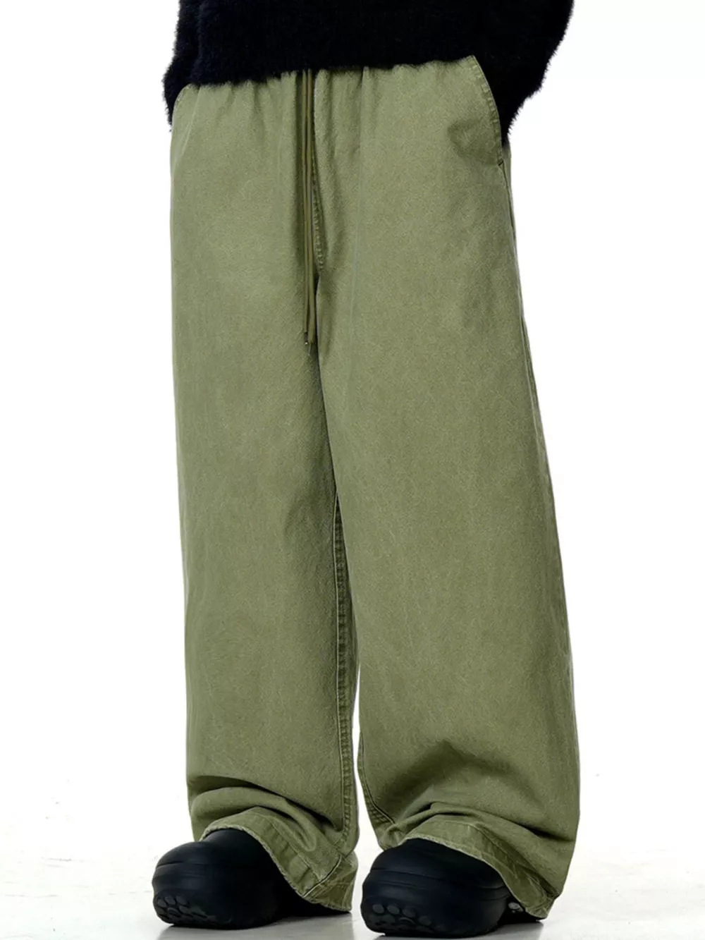 Men's Wide Leg Drawstring Casual Pants, image 5
