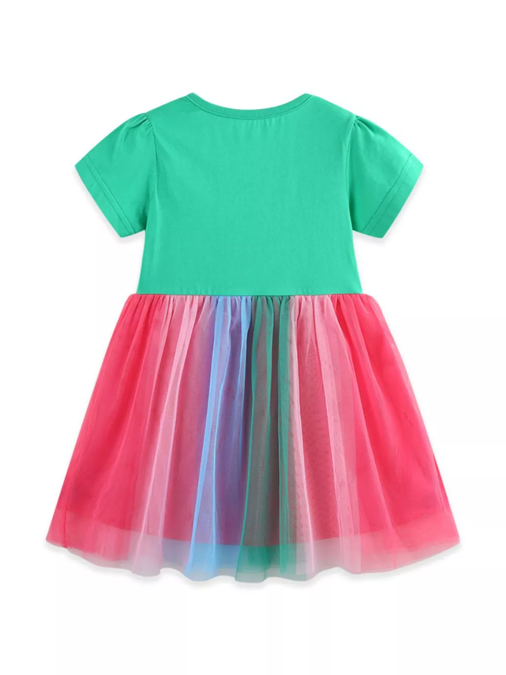 Children's Rainbow Graphic Tulle Dress, image 5