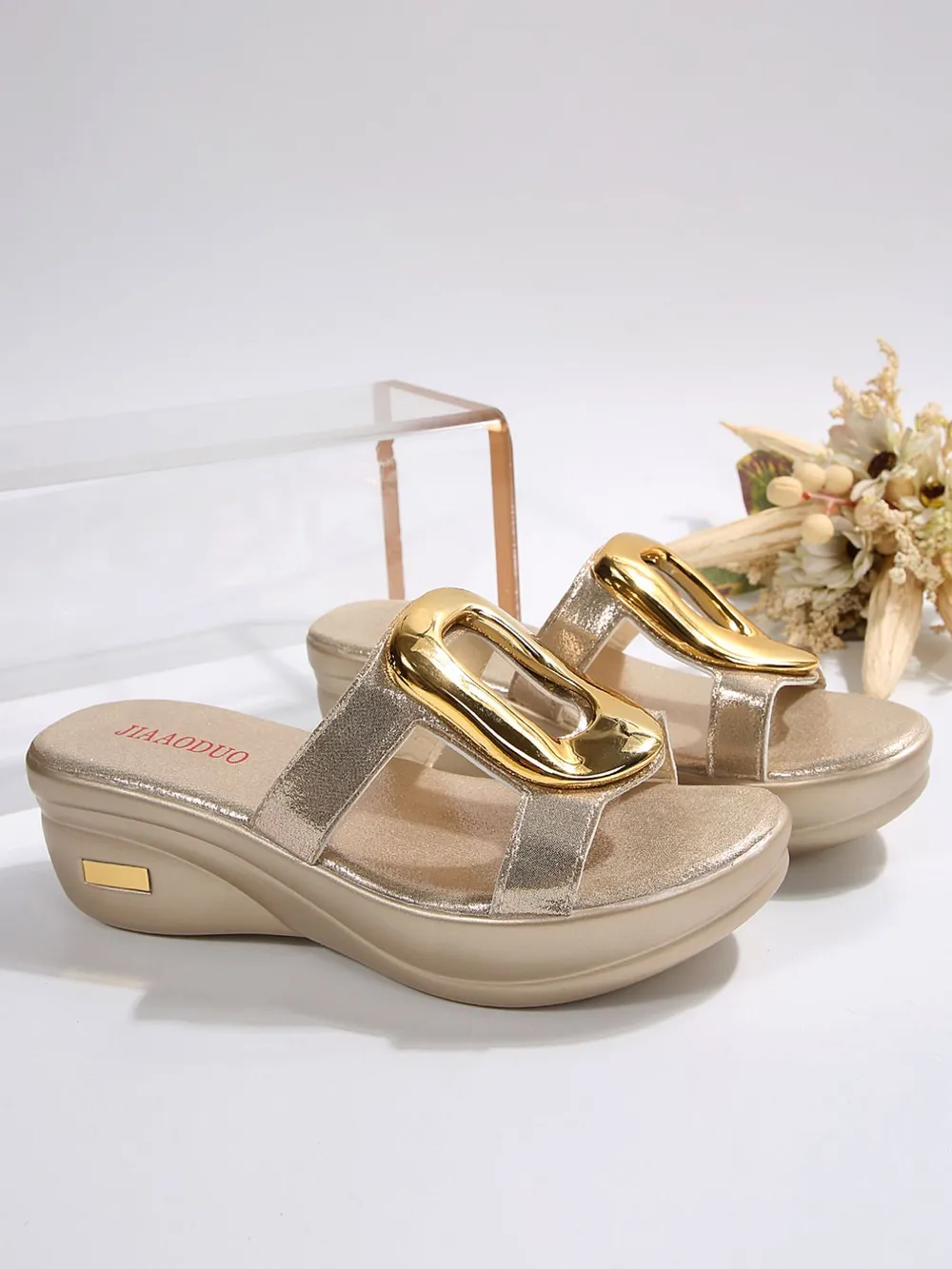 Open Toe Wedge Sandals, image 4