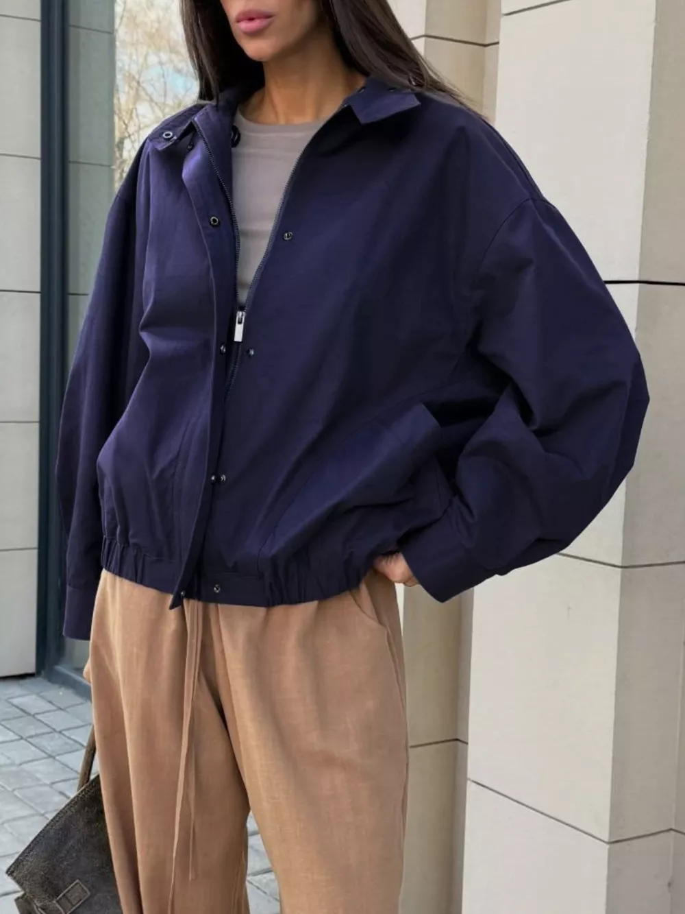 Snap Down Dropped Shoulder Jacket, image 4