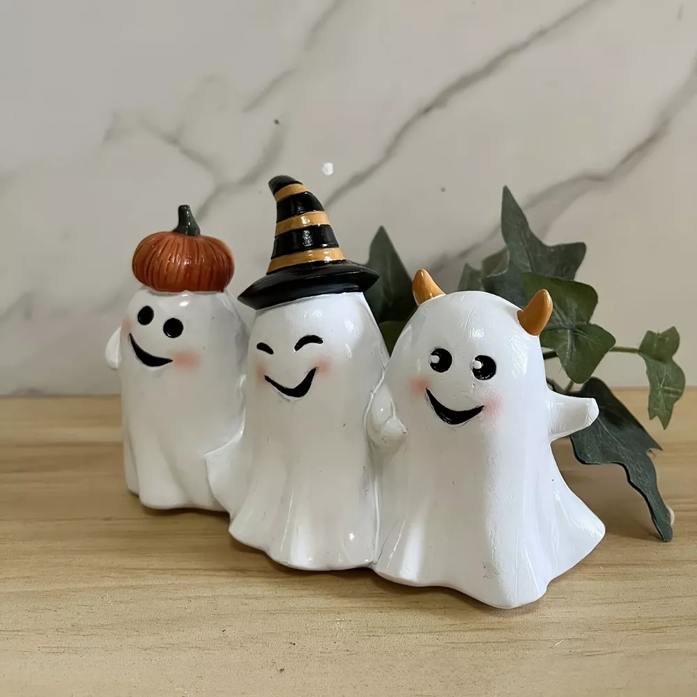 Halloween Ghost Trio Ornament, image 3