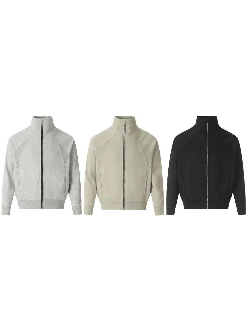 Men's Zip Up Stand Collar Jacket, image 2