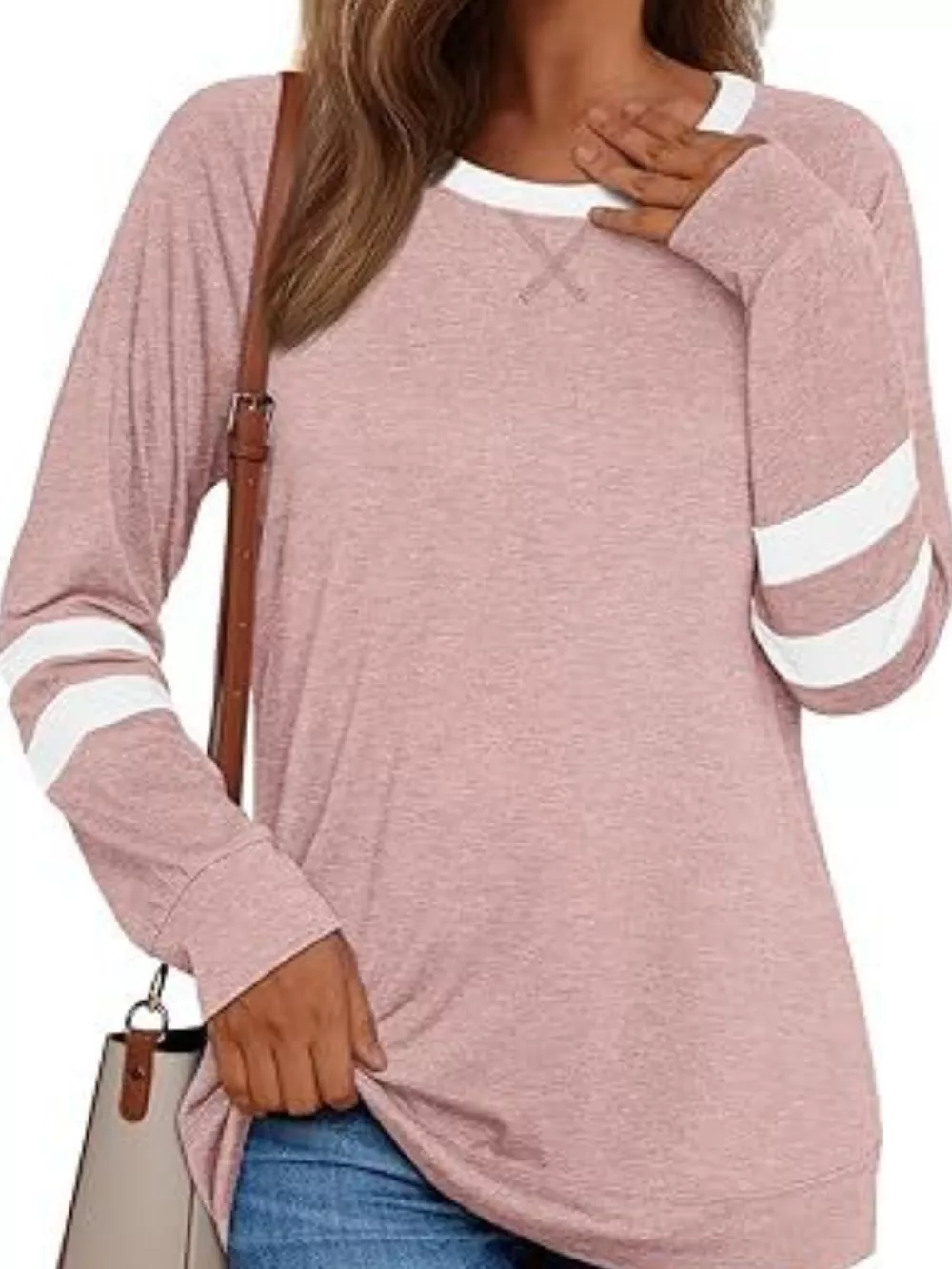 Casual Striped Round Neck T-Shirt, image 5