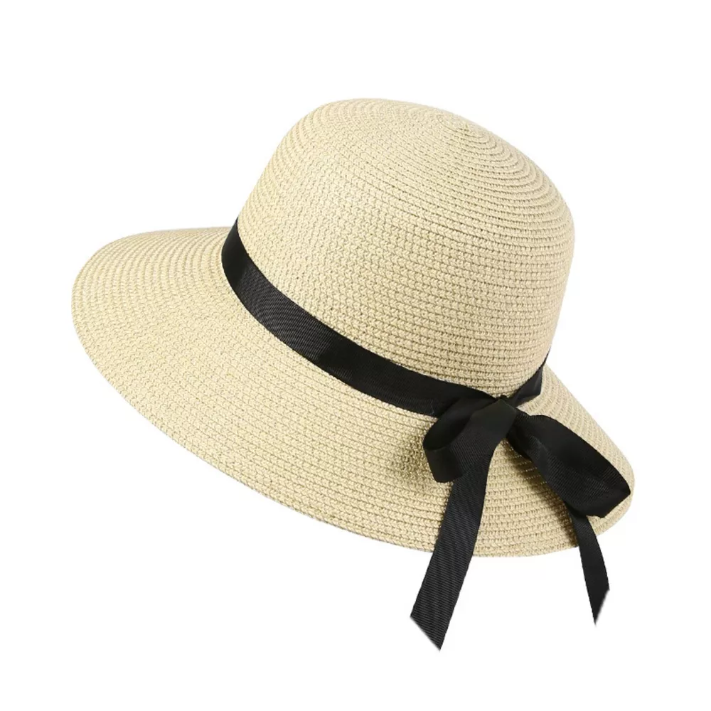 Straw Sun Hat with Bow