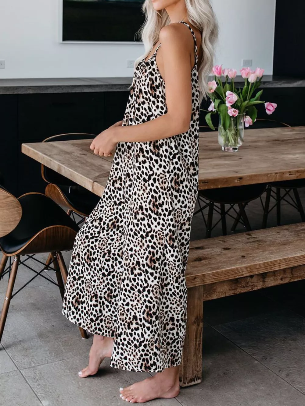 Full Size Tie-Dye Wide Leg Jumpsuit Plus Size, image 9