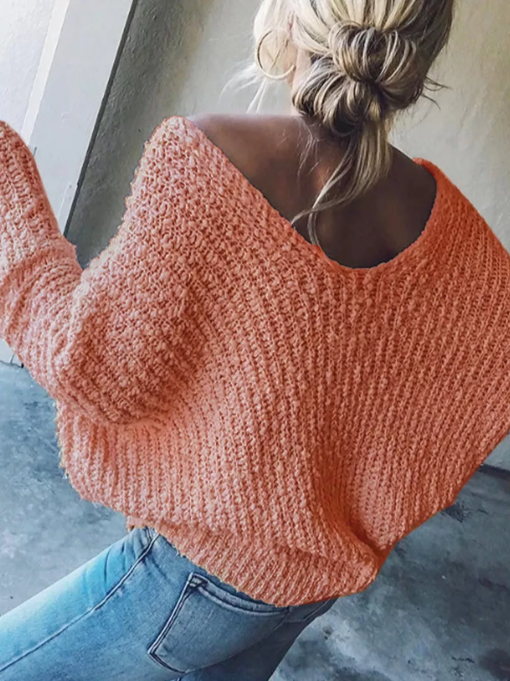 Loose Fit Long Sleeve Sweater, image 23