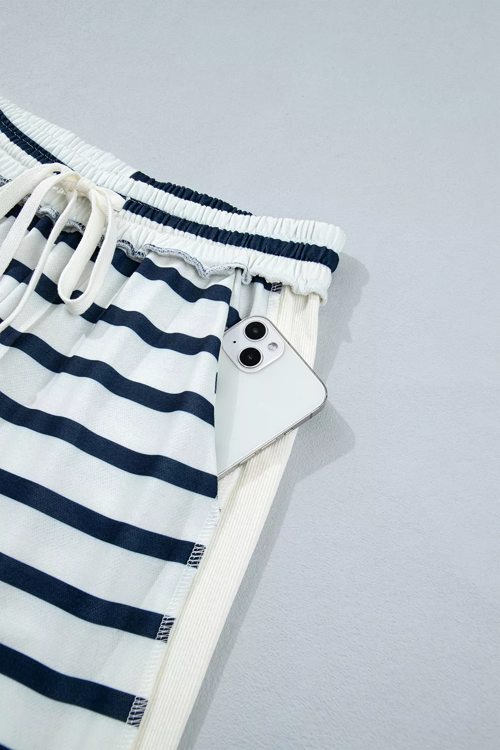 Striped Long Sleeve Top and Wide-Leg Pants Set, image 13