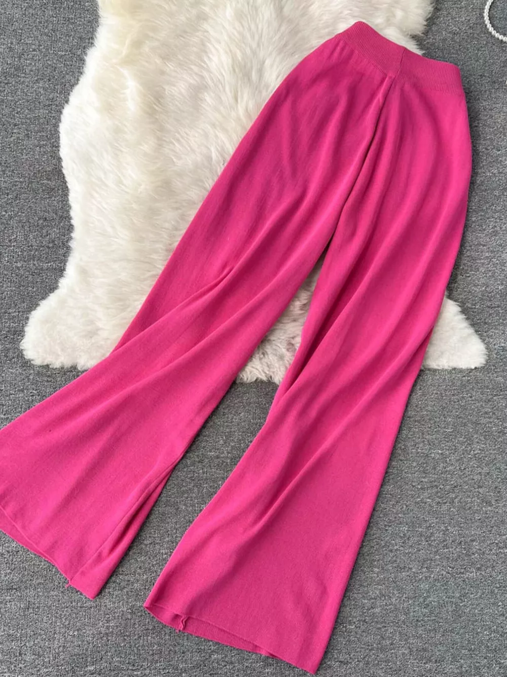 Short Sleeve Top and Wide Leg Pants Set, image 4