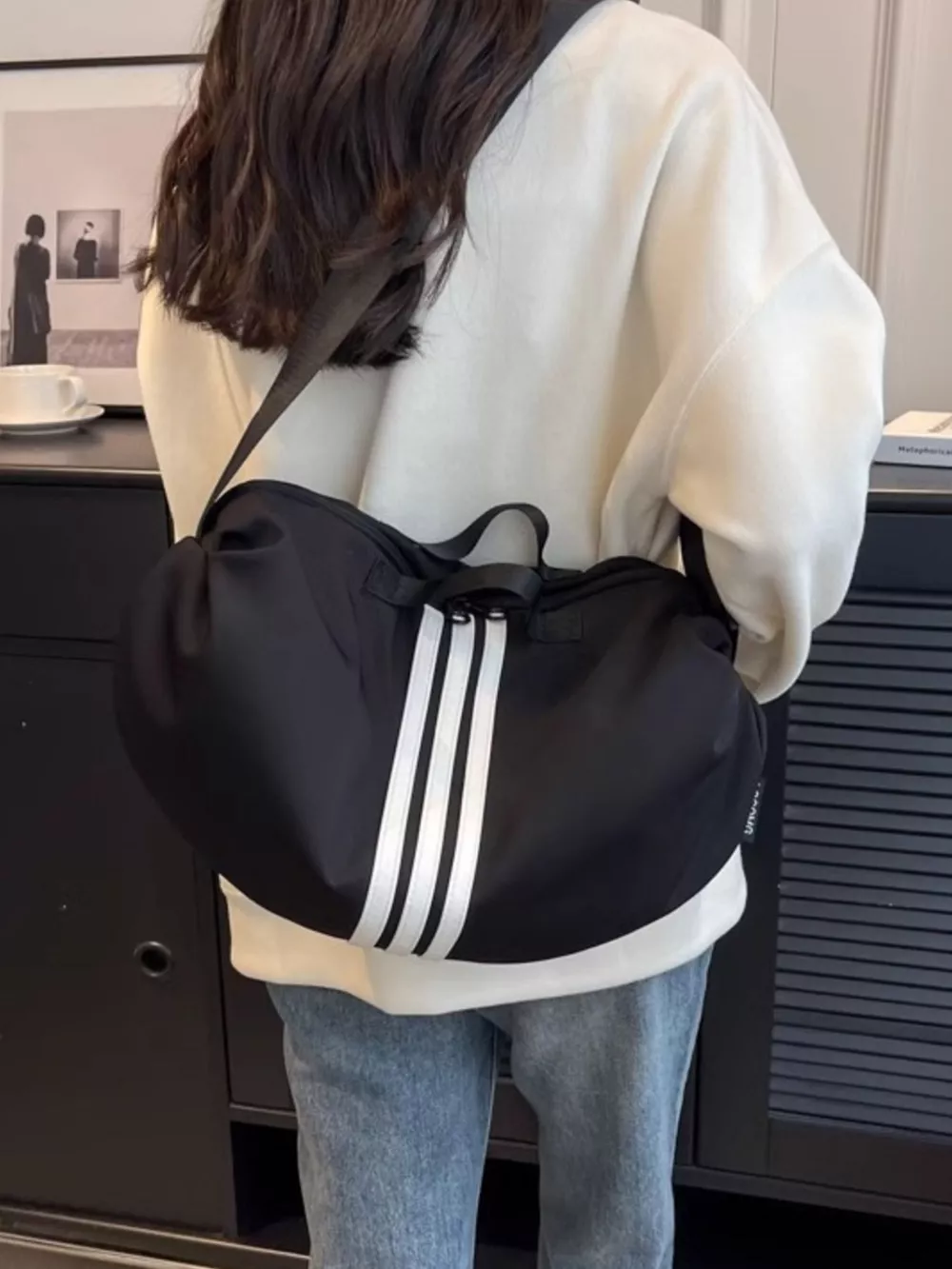Contrast Striped Crossbody Bag, image 3