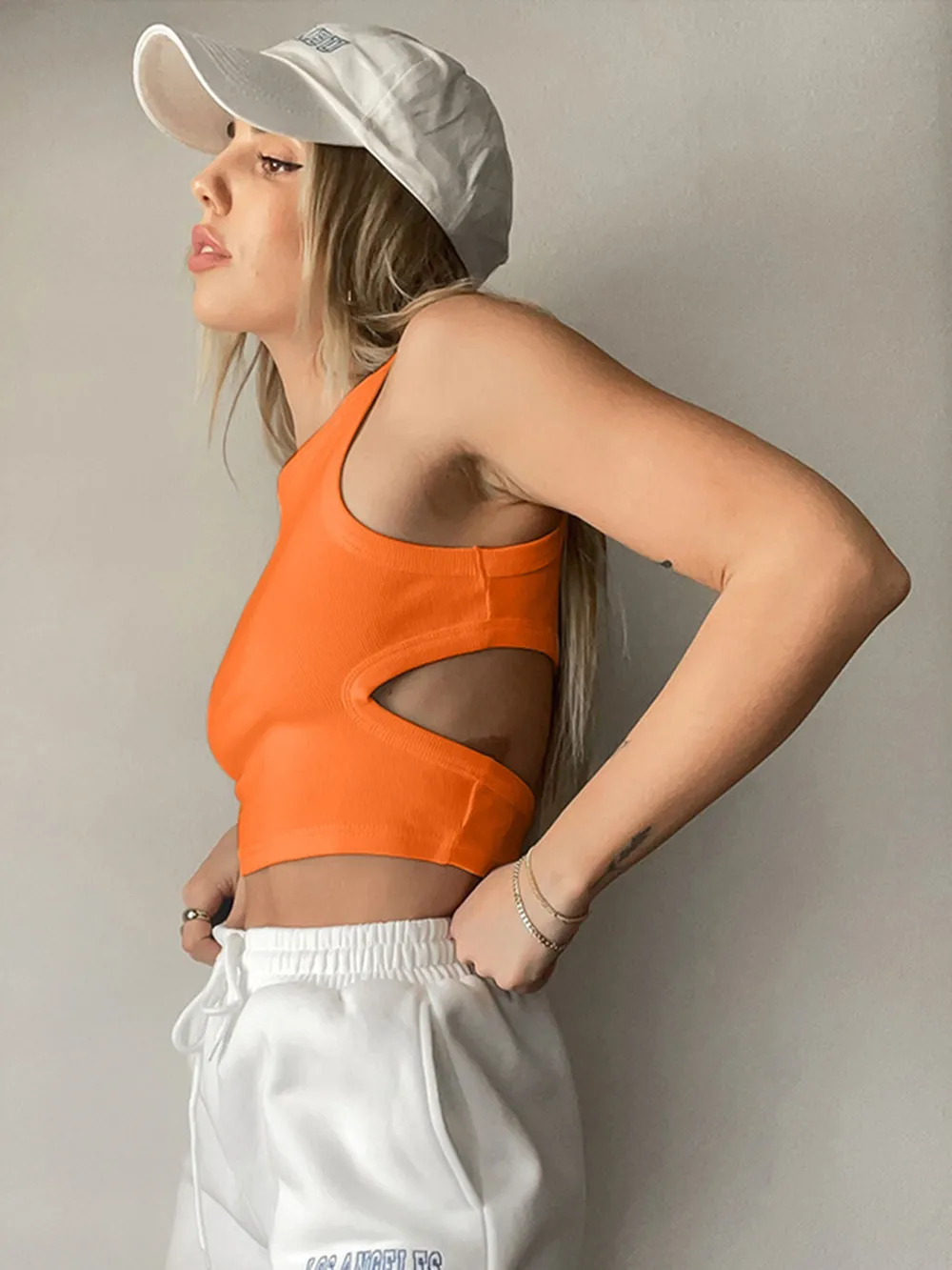 Cutout Round Neck Tank, image 10