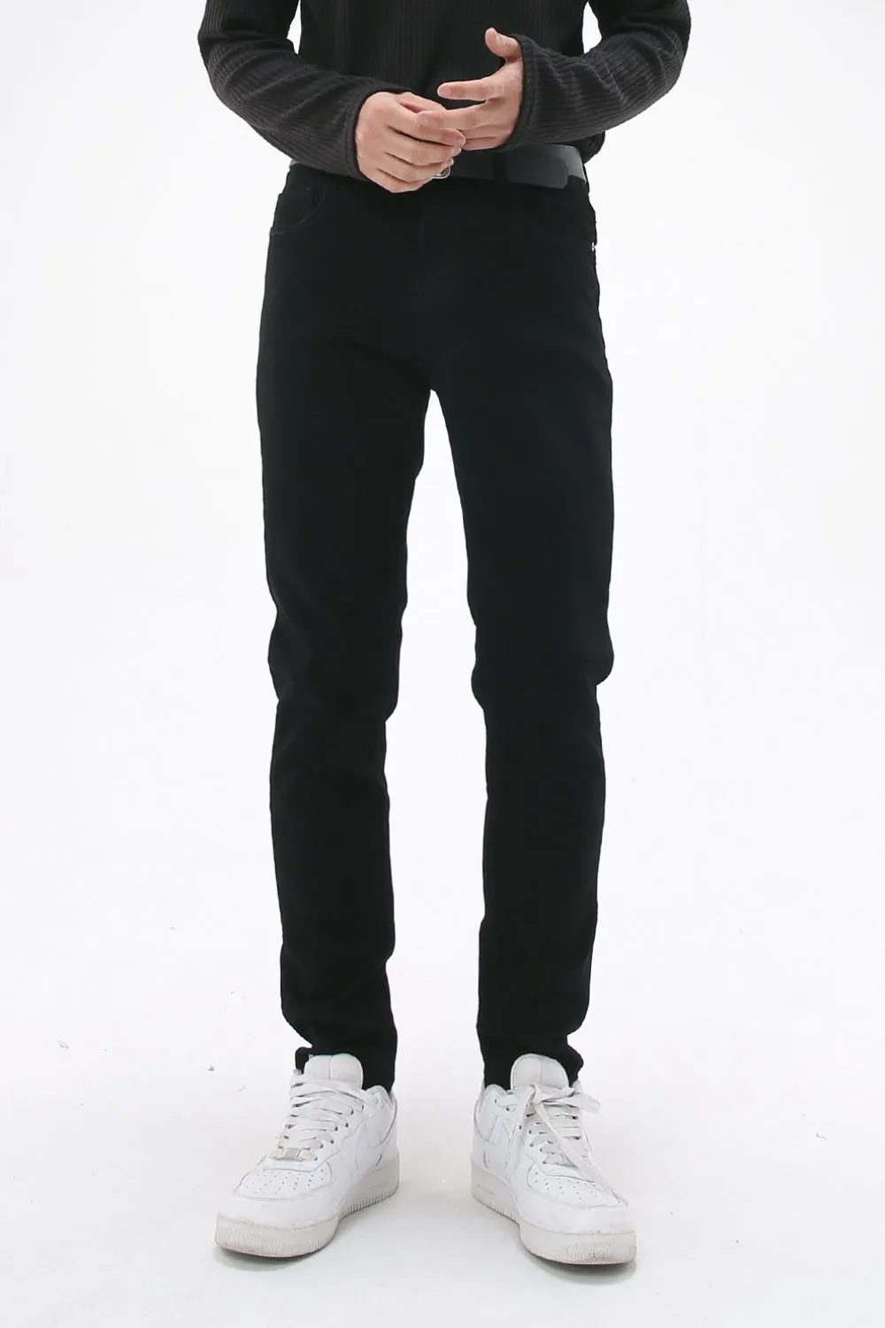 Men's Washed Slim Skinny Jeans, image 4