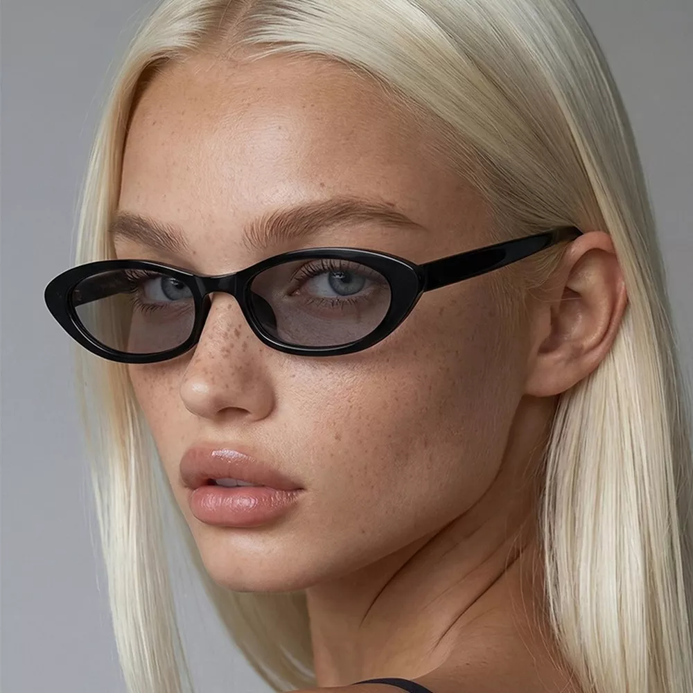 Vintage Oval Frame Sunglasses, image 4