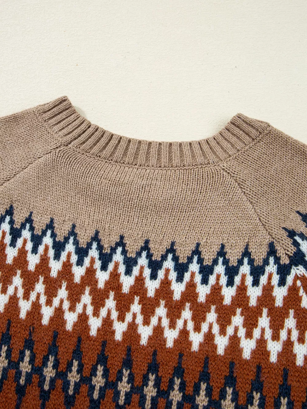 Color Block Crew Neck Sweater, image 5