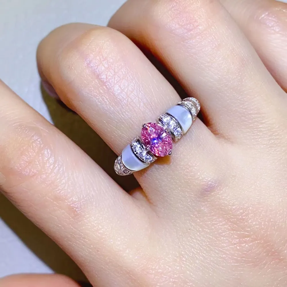 1 Carat Moissanite 925 Sterling Silver Ring, image 6