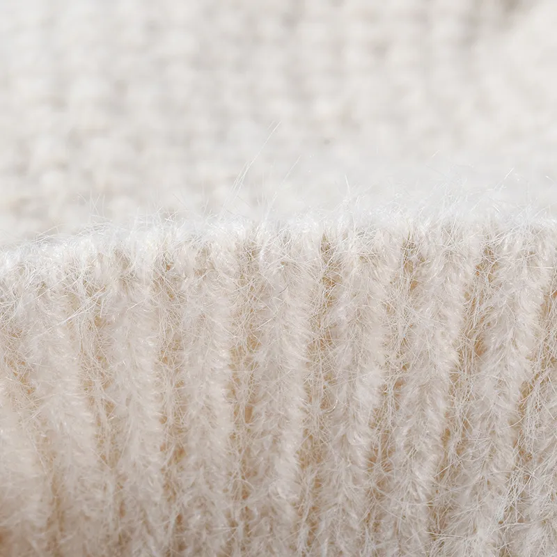 Thermal Bow Knit Hat with Pompom, image 7