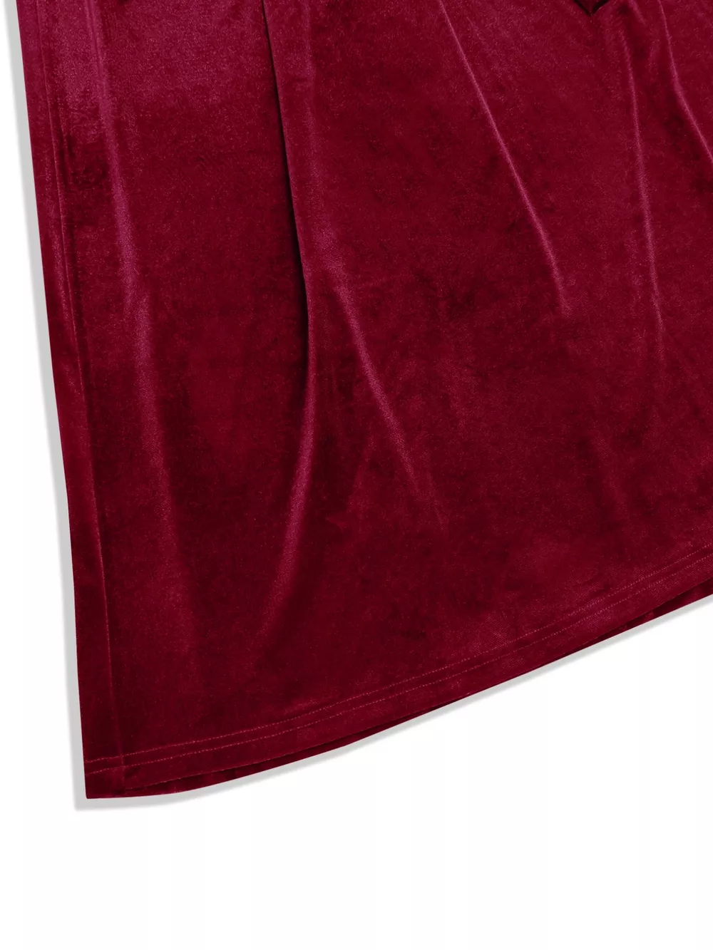 Velvet Wrap Surplice Maxi Dress, image 2