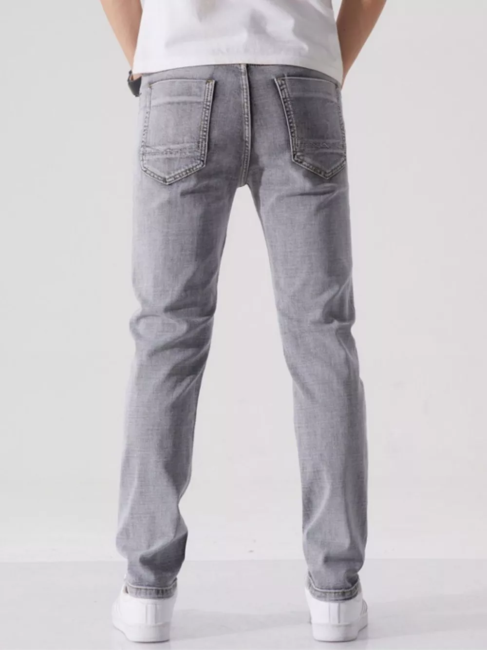 Men's Slim Fit Washed Jeans, image 8