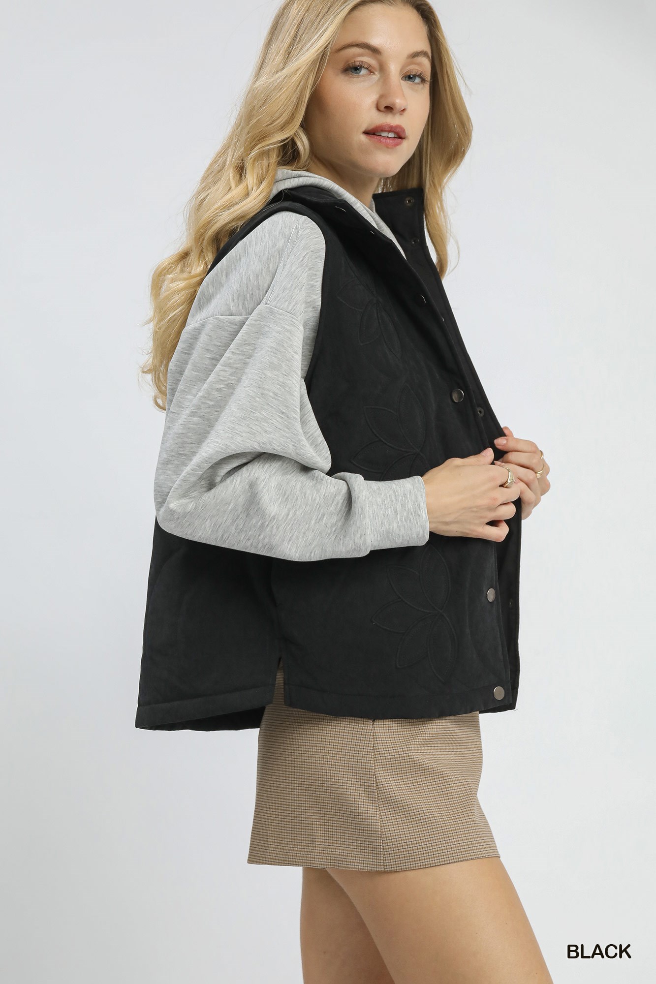 Quilted Embroidered Vest, image 2