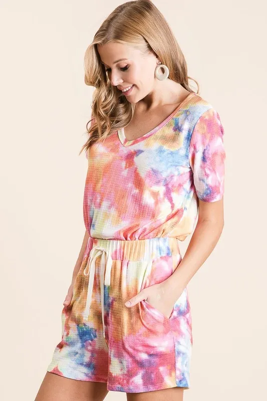 Tie Dye French Terry Casual Shorts, image 7