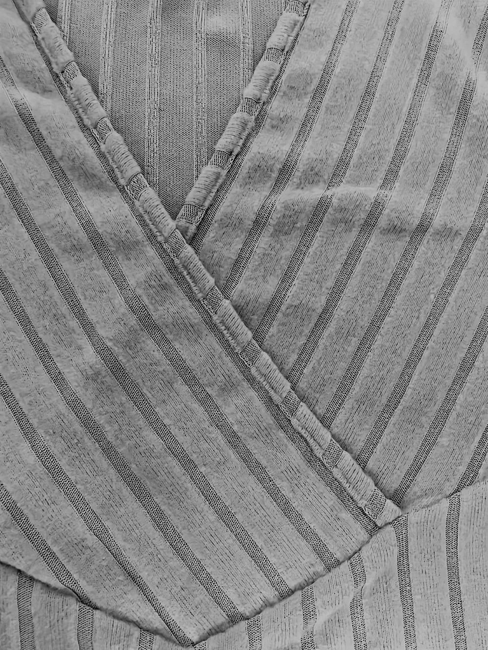 Ribbed Surplice Long Sleeve T-Shirt, image 6