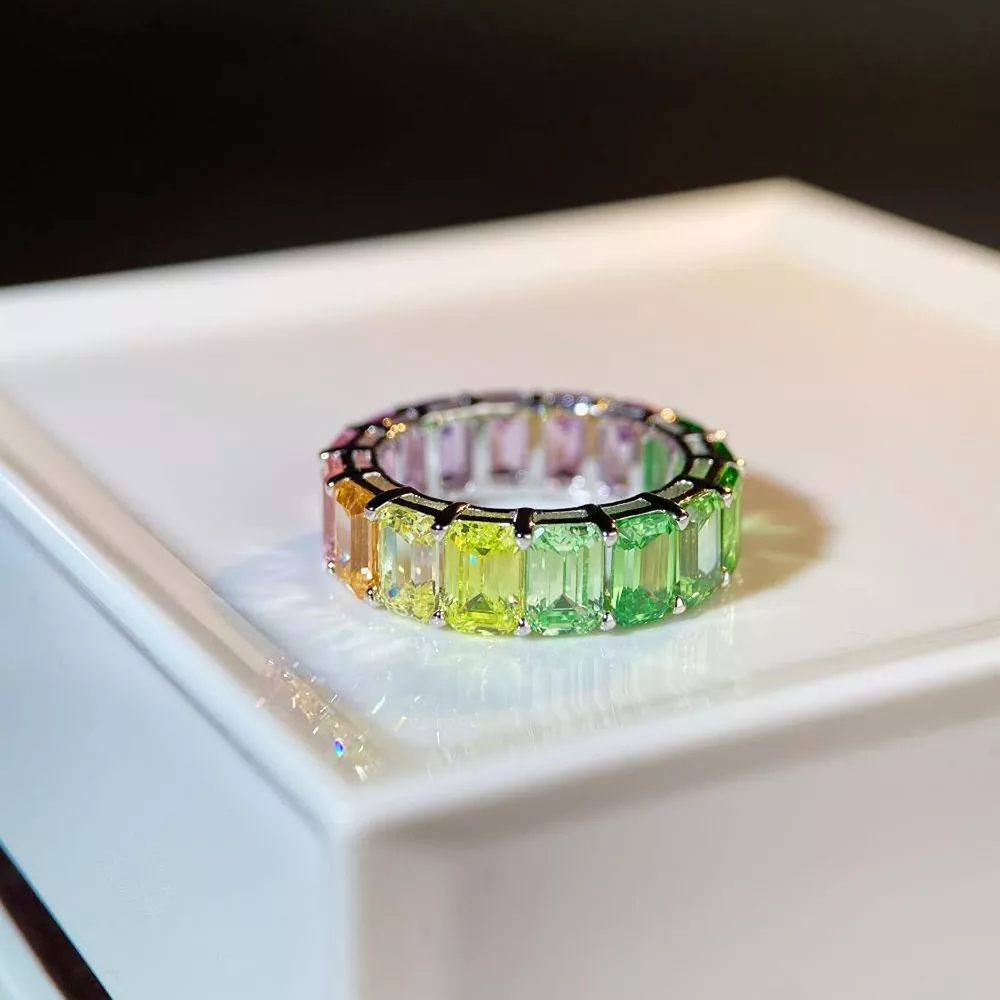 925 Sterling Silver Zircon Ring