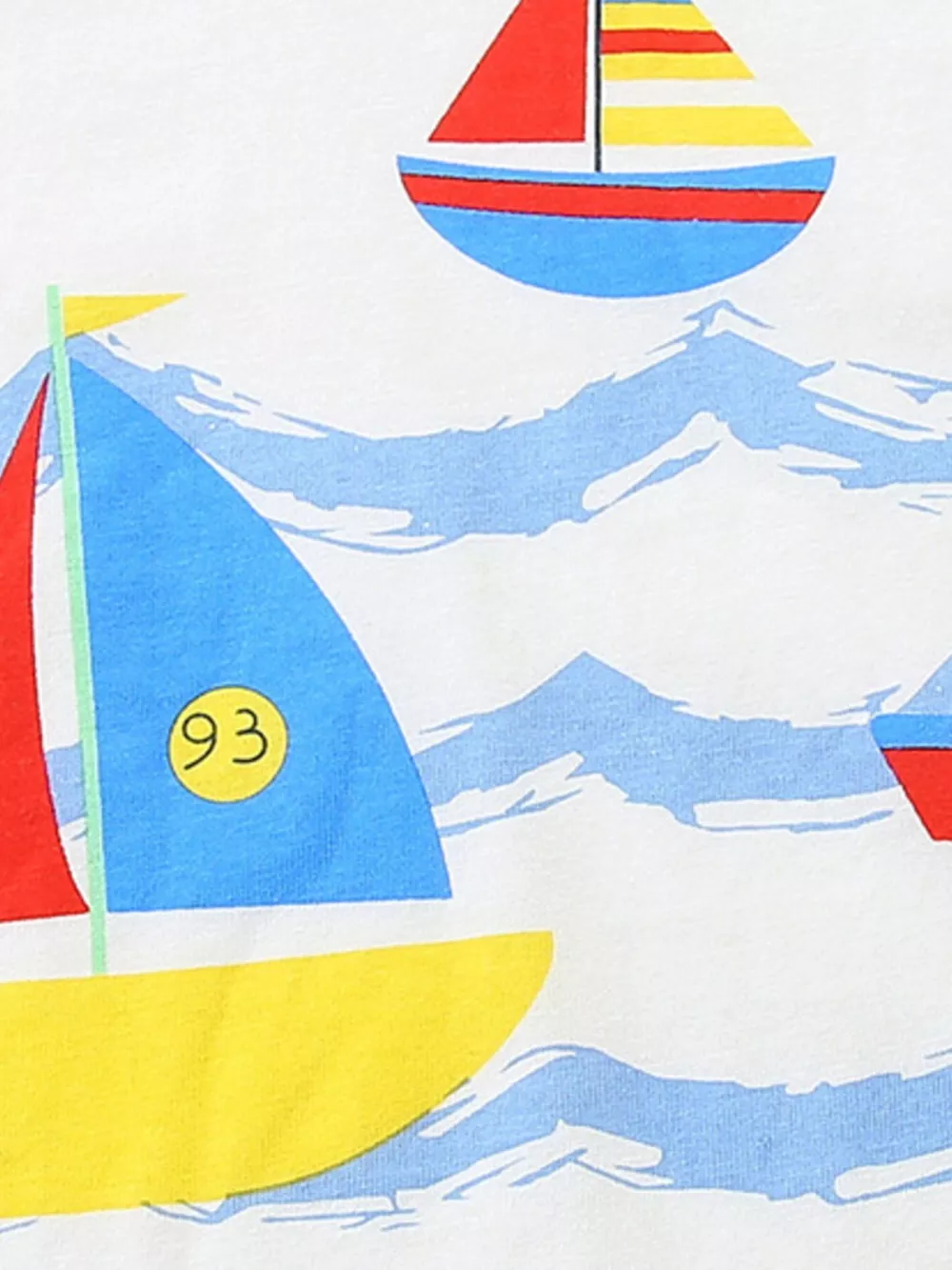Children's Nautical Sailboat Print Crew Neck T-Shirt, image 4