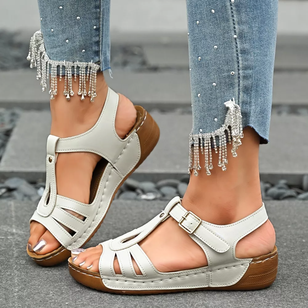 Open Toe Wedge Sandals, image 4