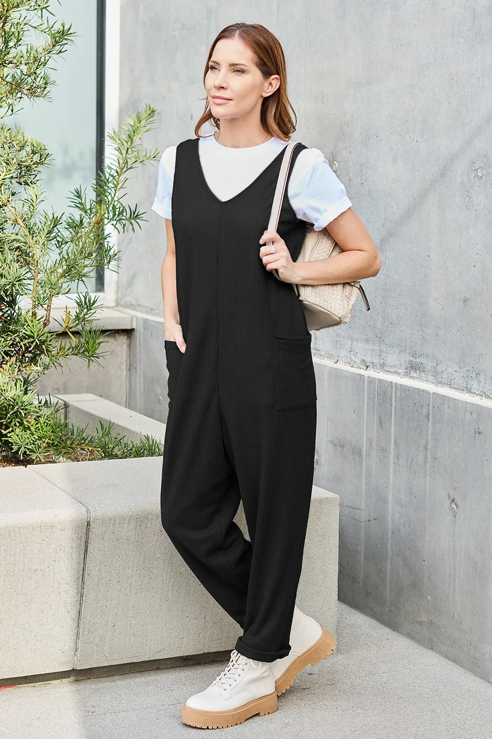 Full Size Sleeveless Straight Jumpsuit, image 8