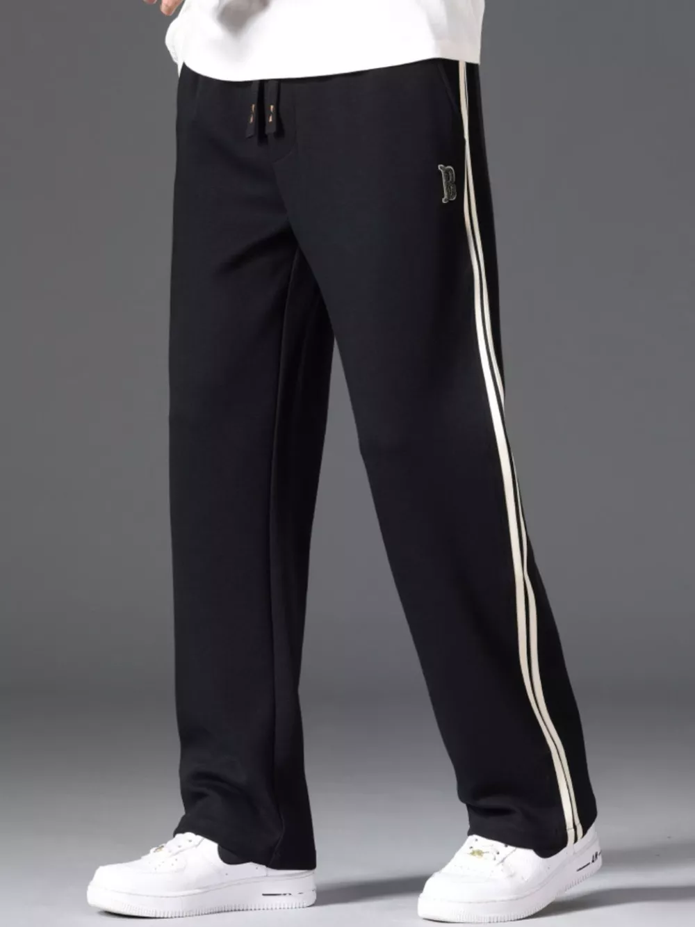 Men's Side Striped Casual Drawstring Pants