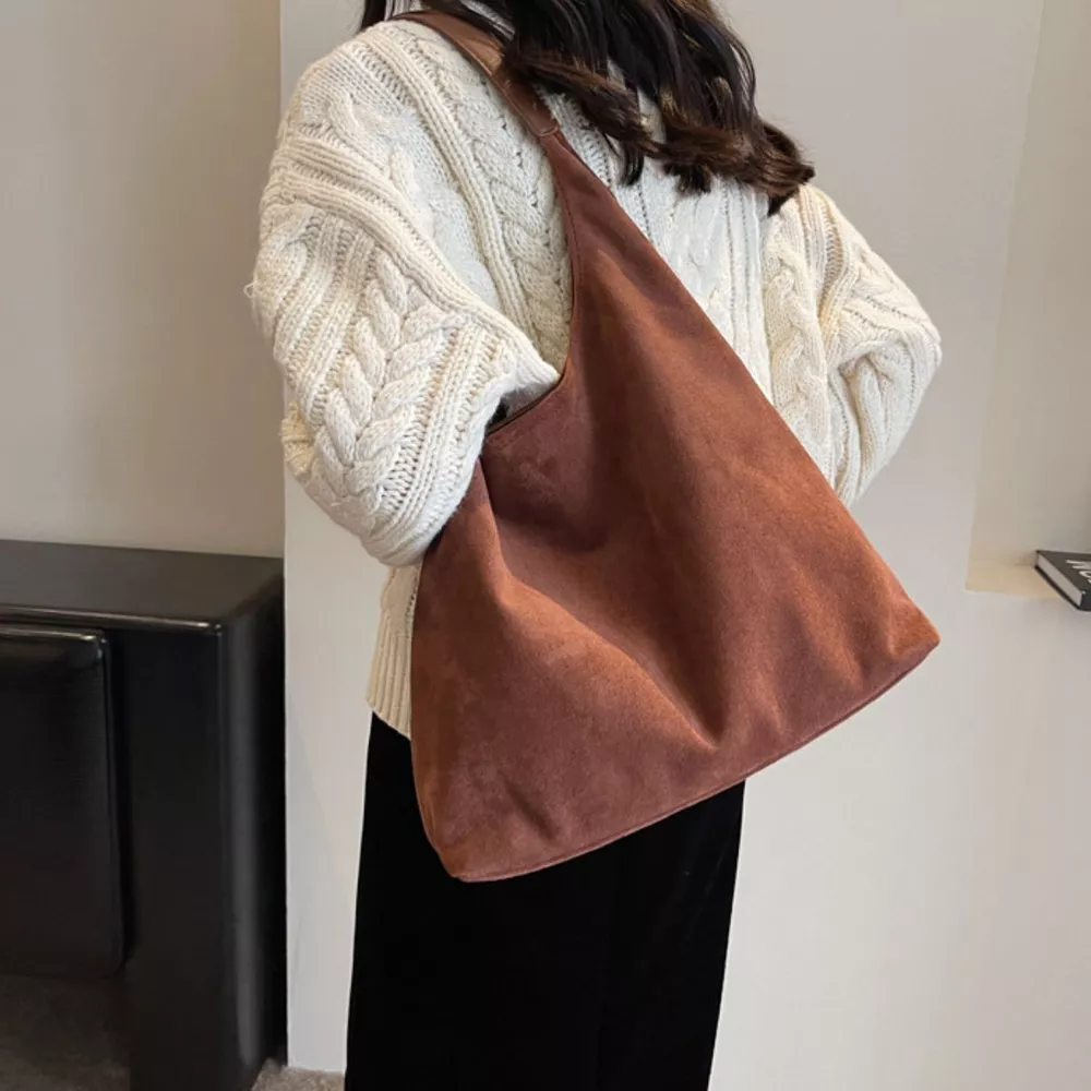 Solid Color Shoulder Bag, image 2