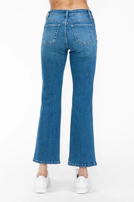 Full Size Cat's Whiskers Mid Rise Ankle Jeans, image 6