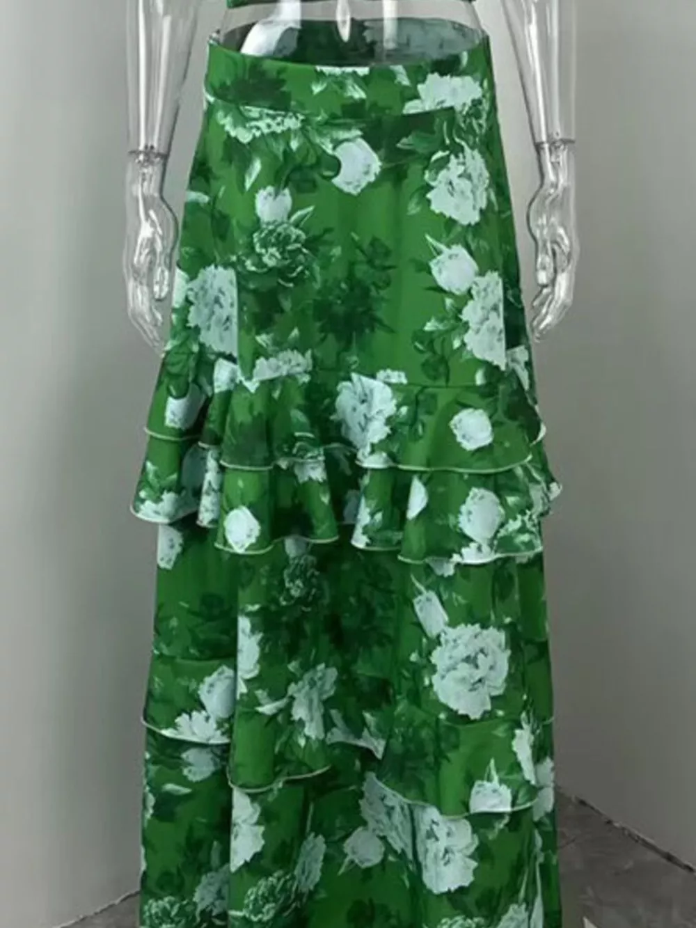 Floral Print Ruffle Cami and Skirt Two-Piece Set, image 9