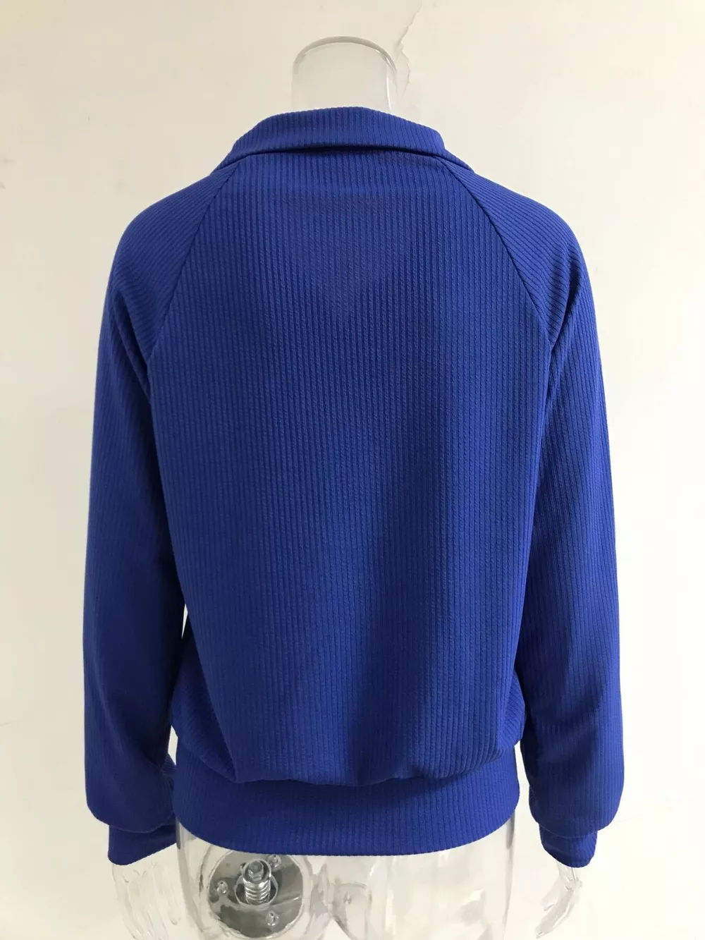 Full Size Ribbed Knit Zip-Up Outerwear Plus Size, image 8