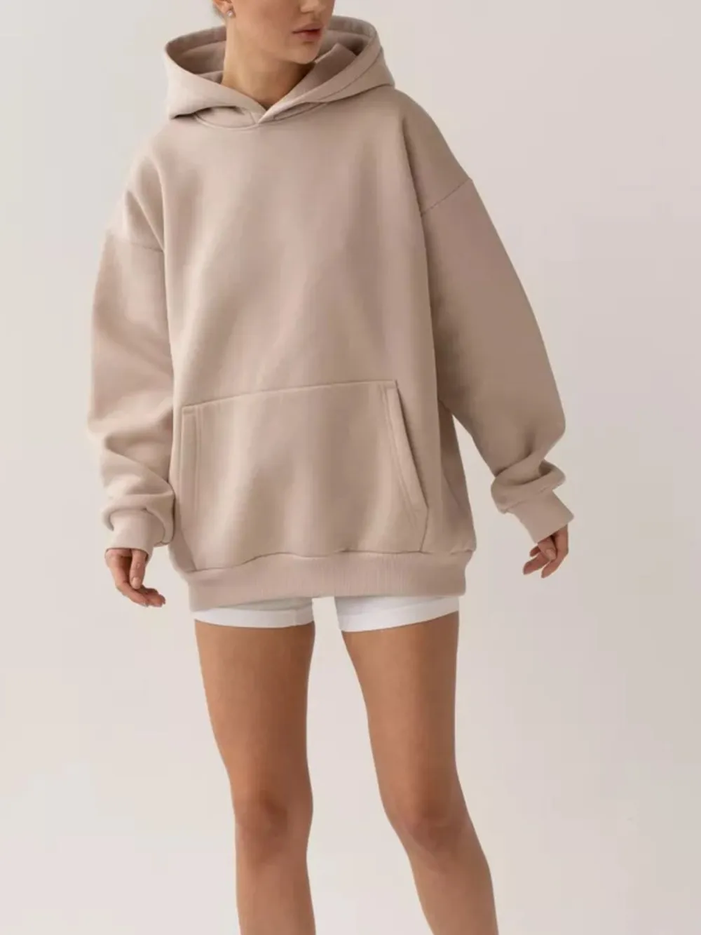 Kangaroo Pocket Long Sleeve Hoodie, image 4