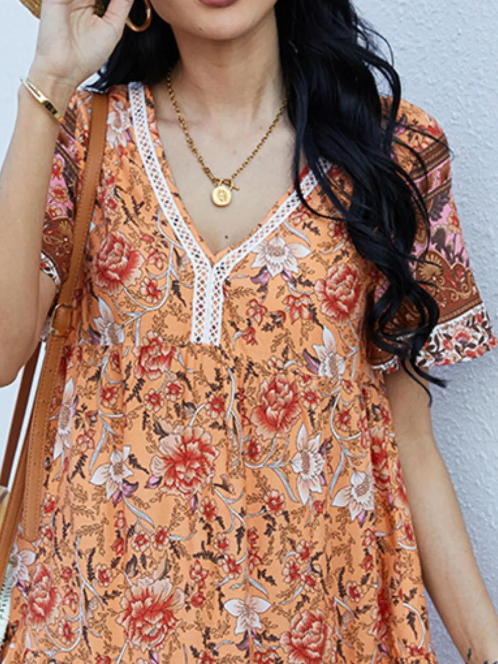 Floral Print V-Neck Summer Dress, image 10