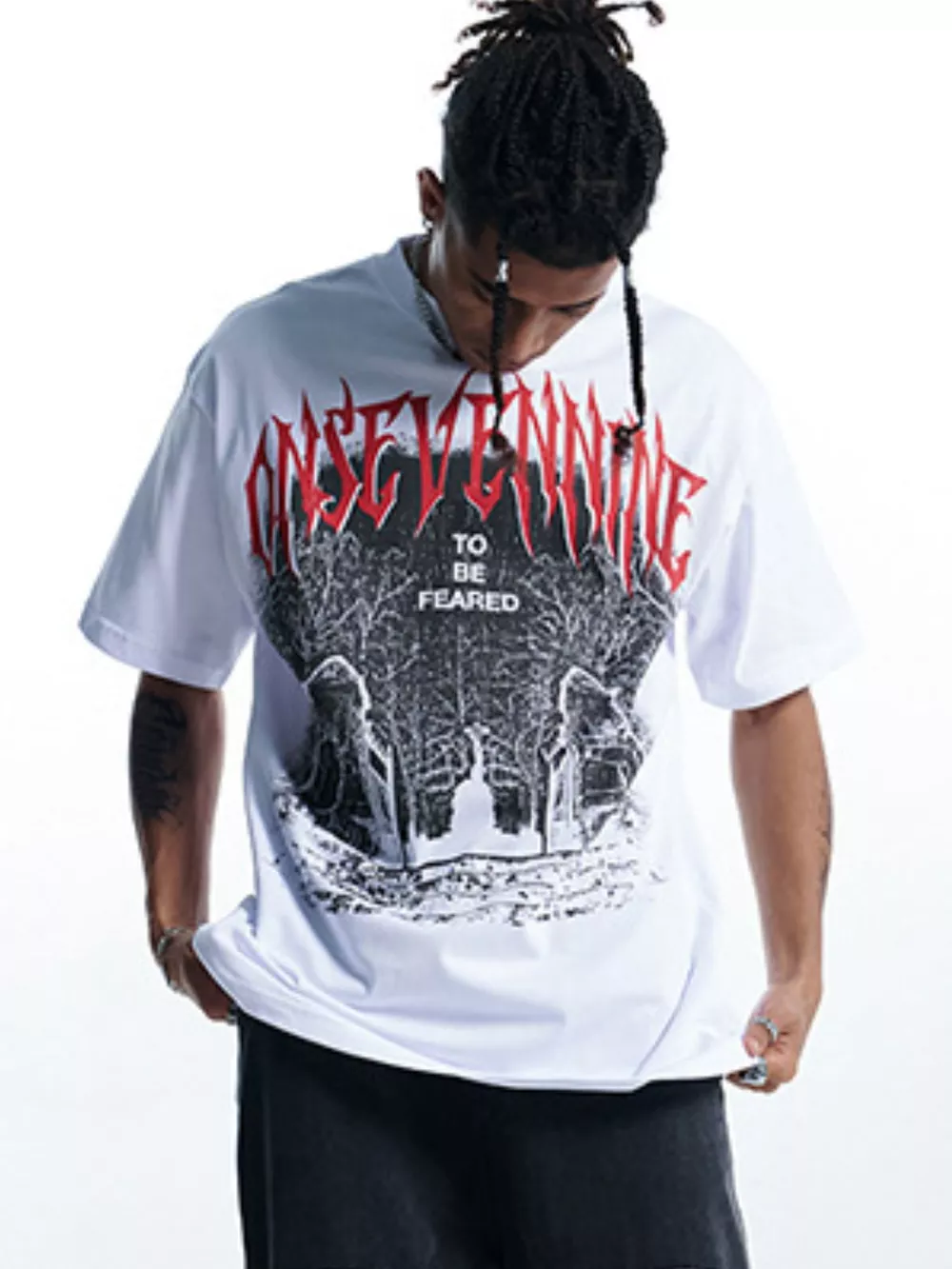 Men's Graphic Round Neck Short Sleeve T-Shirt, image 8