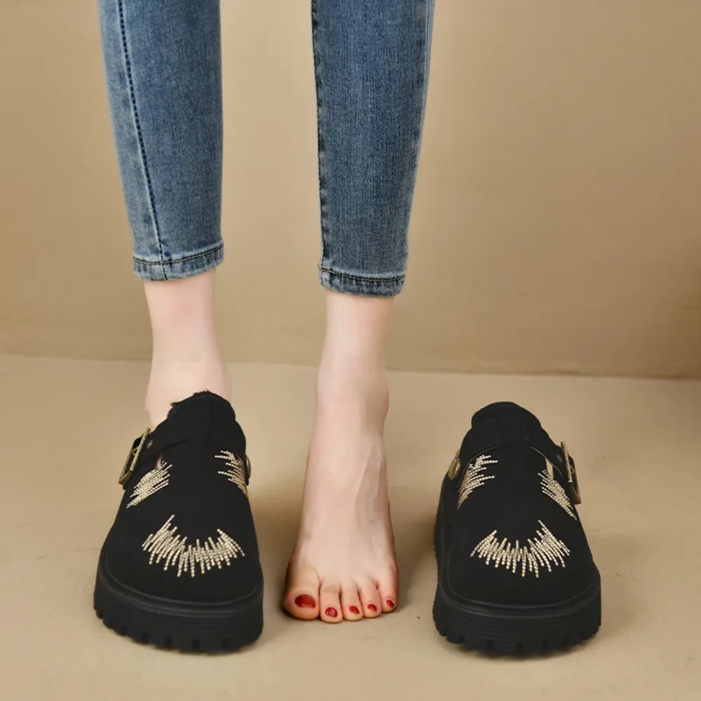 Round Toe Platform Loafers, image 9