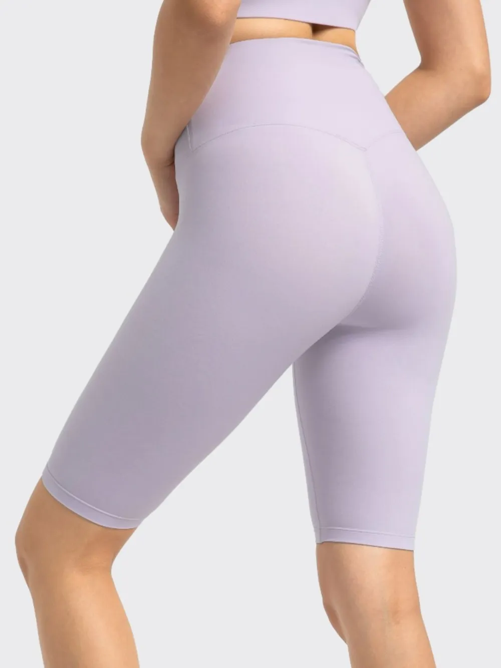 High Rise Wide Waistband Active Shorts, image 10
