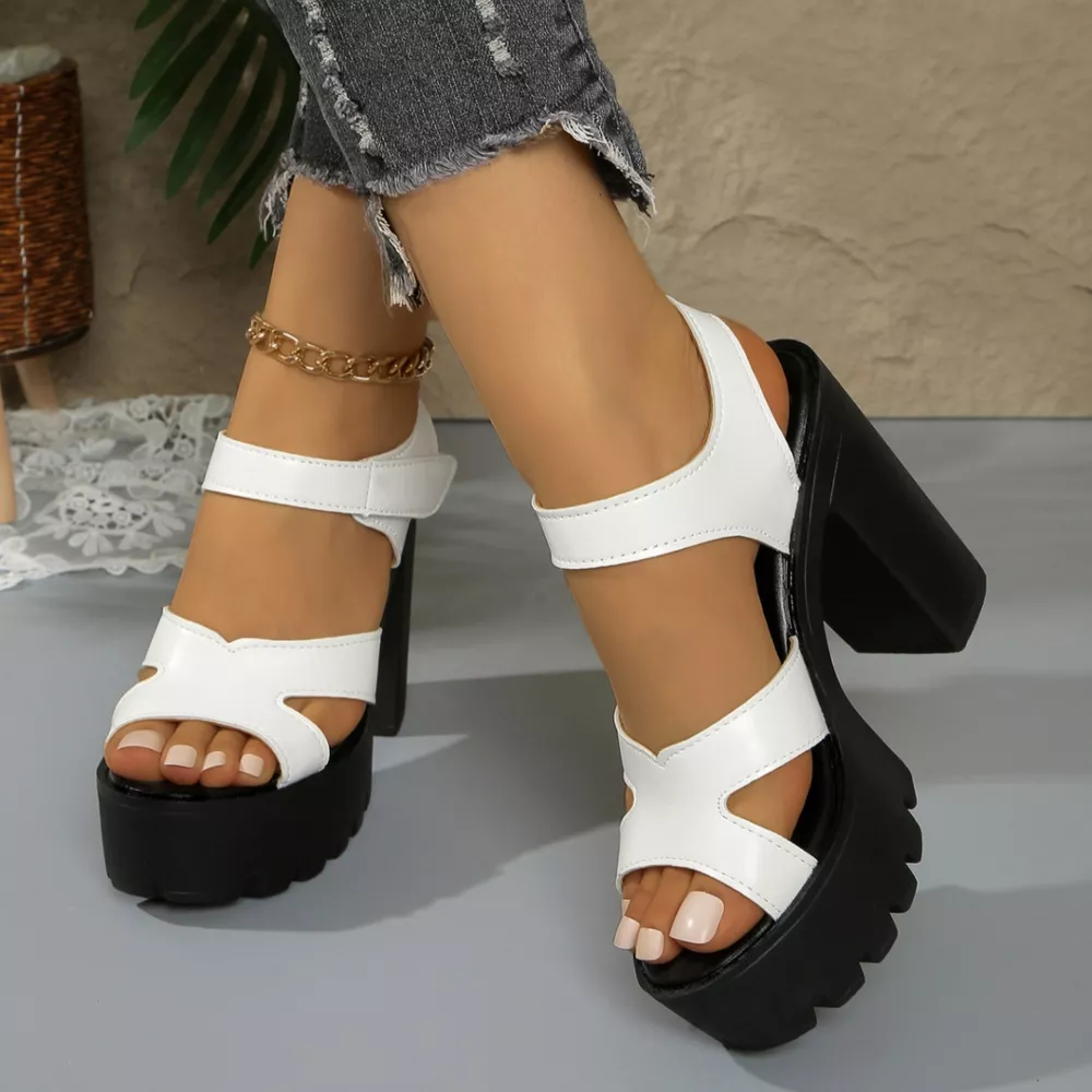 Open Toe Block Heel Sandals, image 3