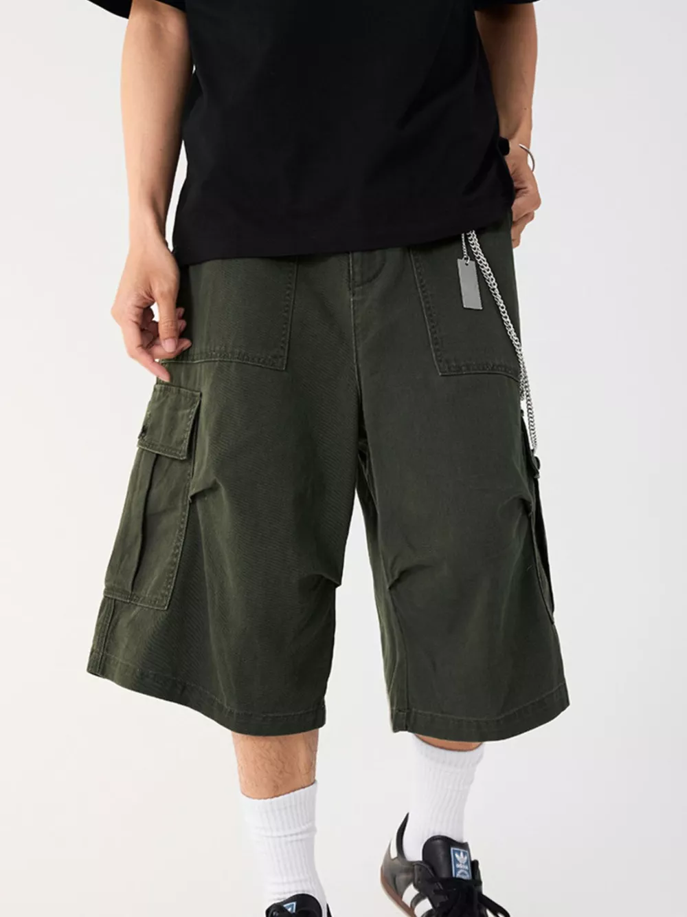 Men's Loose Fit Cargo Shorts, image 7