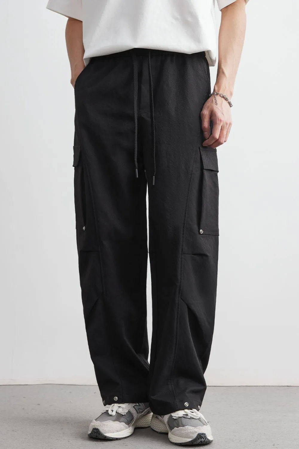 Men's Full Size Wide Leg Cargo Pants Plus Size