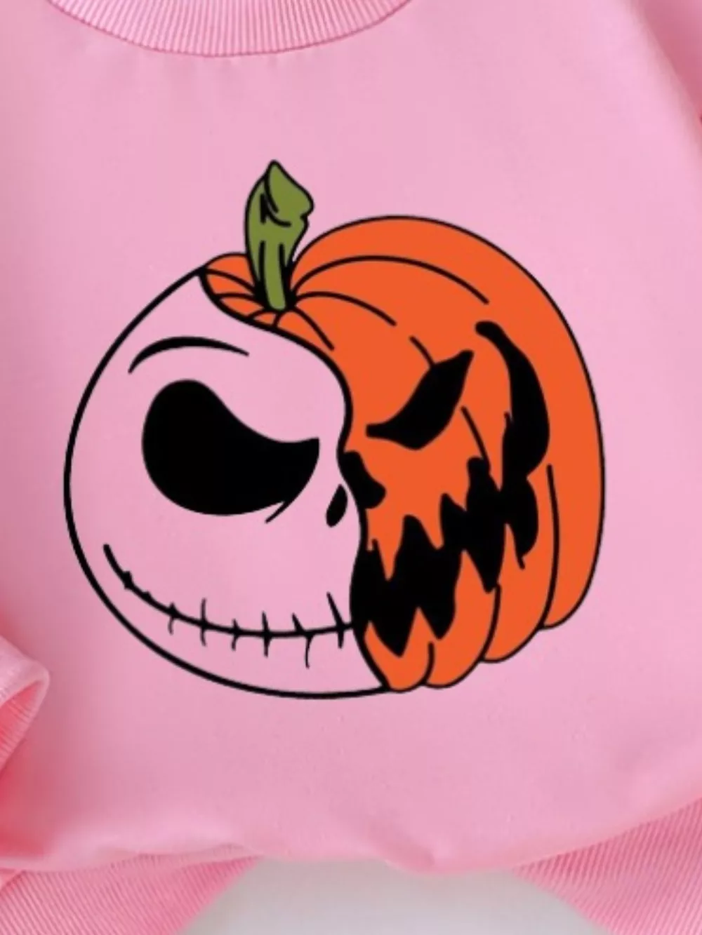 Children's Halloween Graphic Sweatshirt and Flare Pants Set, image 4