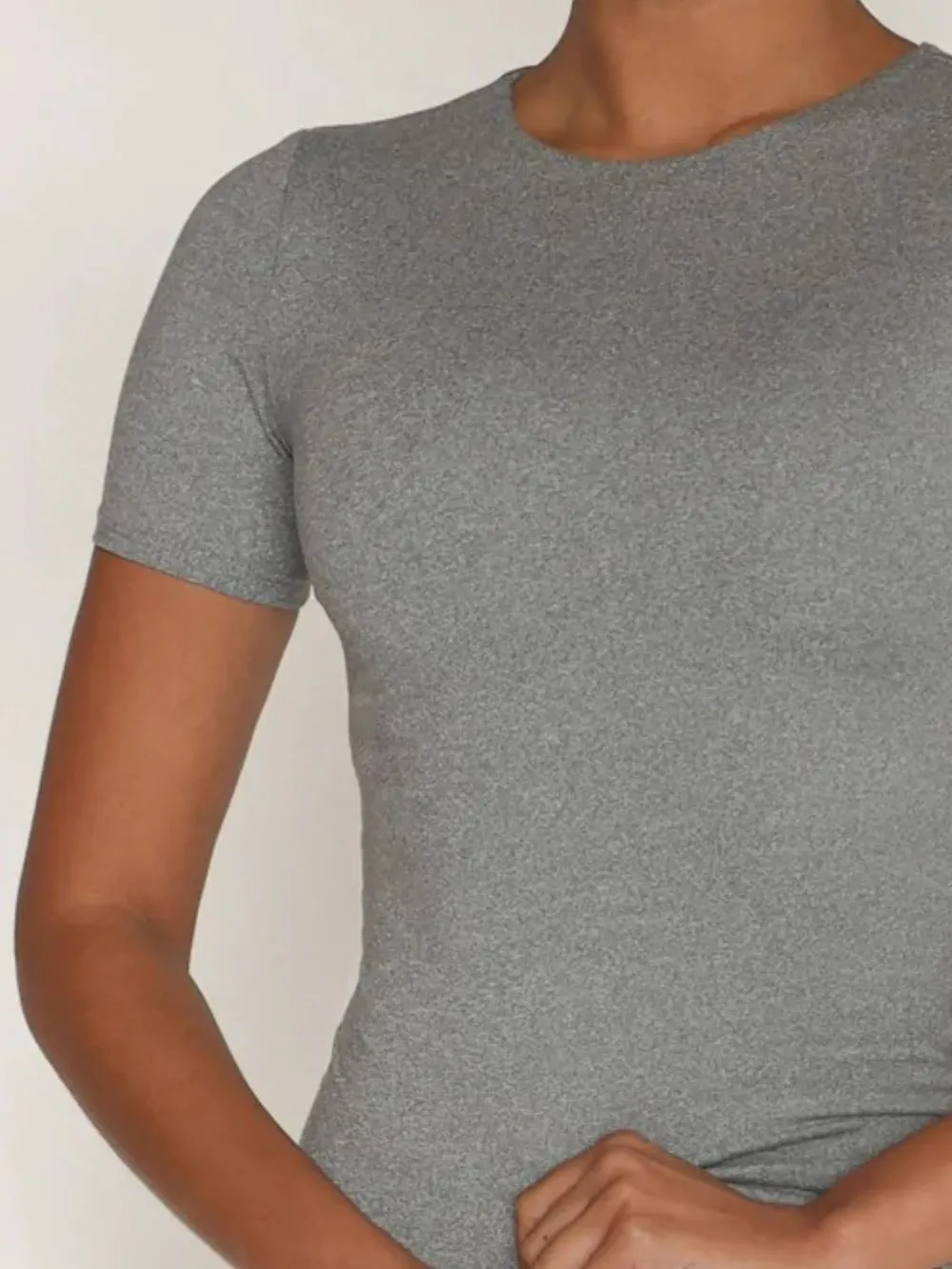 Round Neck Short Sleeve Swim Top, image 12