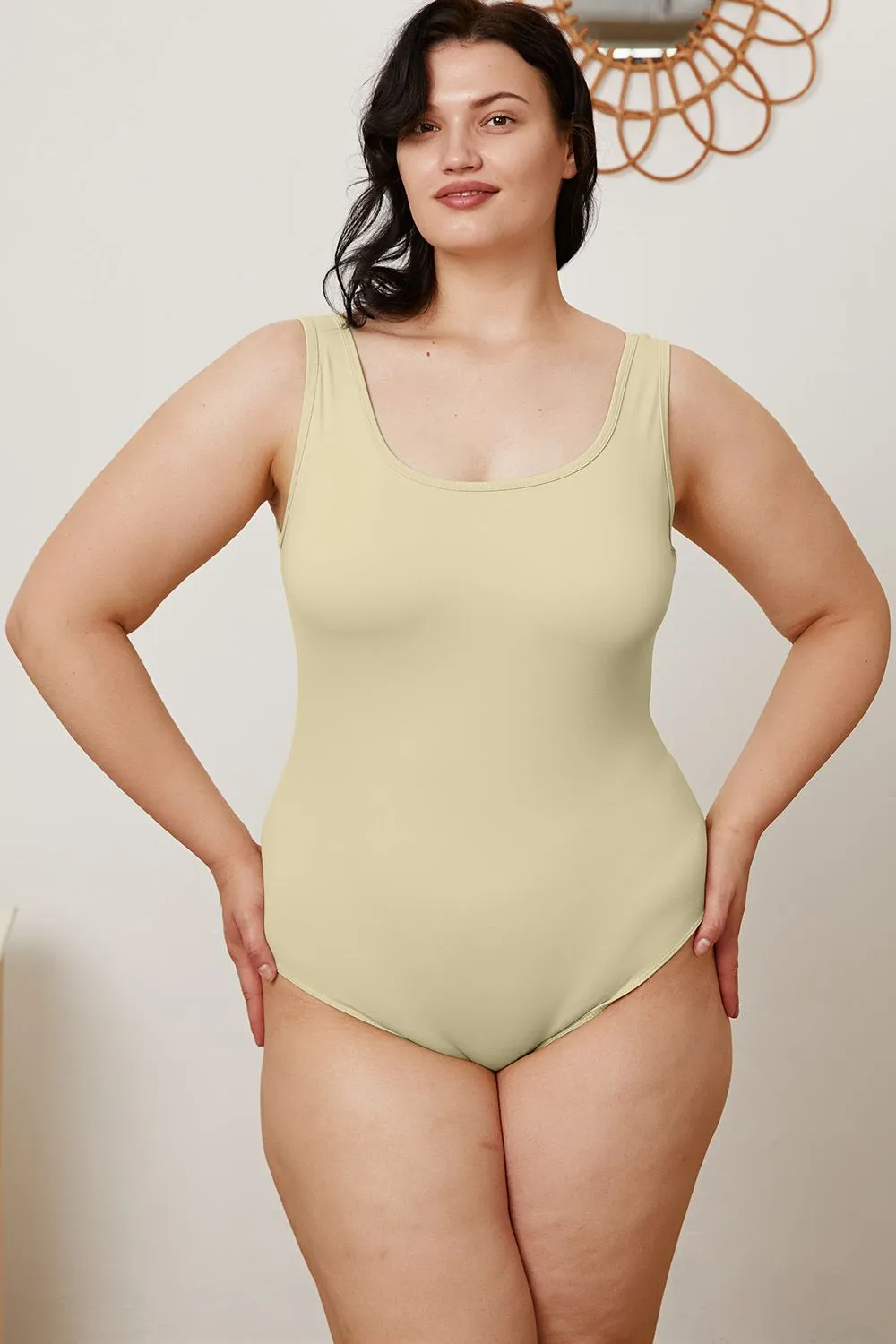 Full Size Square Neck Sleeveless Bodysuit, image 5