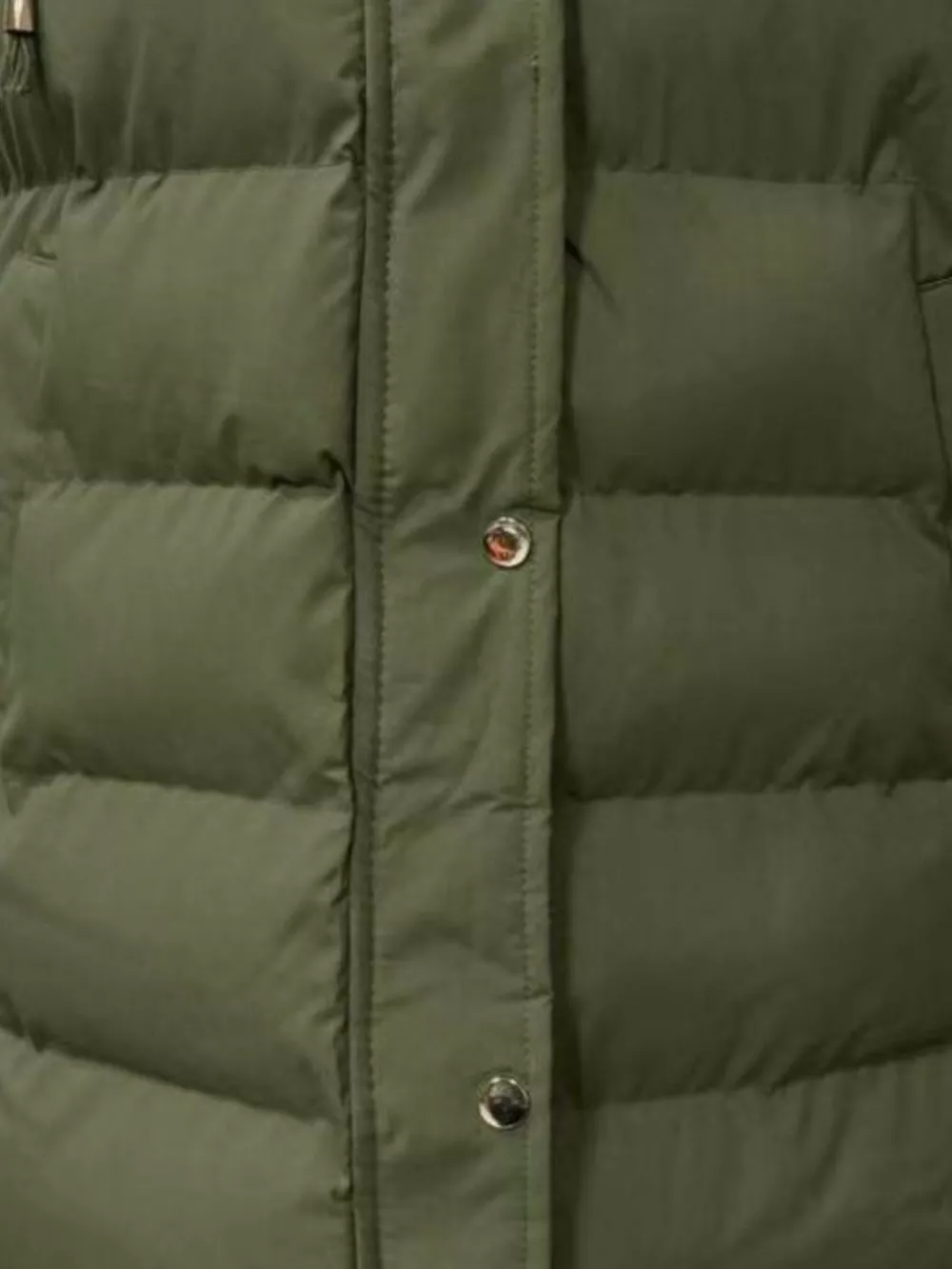 Full Size Snap Down Hooded Padded Longline Vest Coat Plus Size, image 18