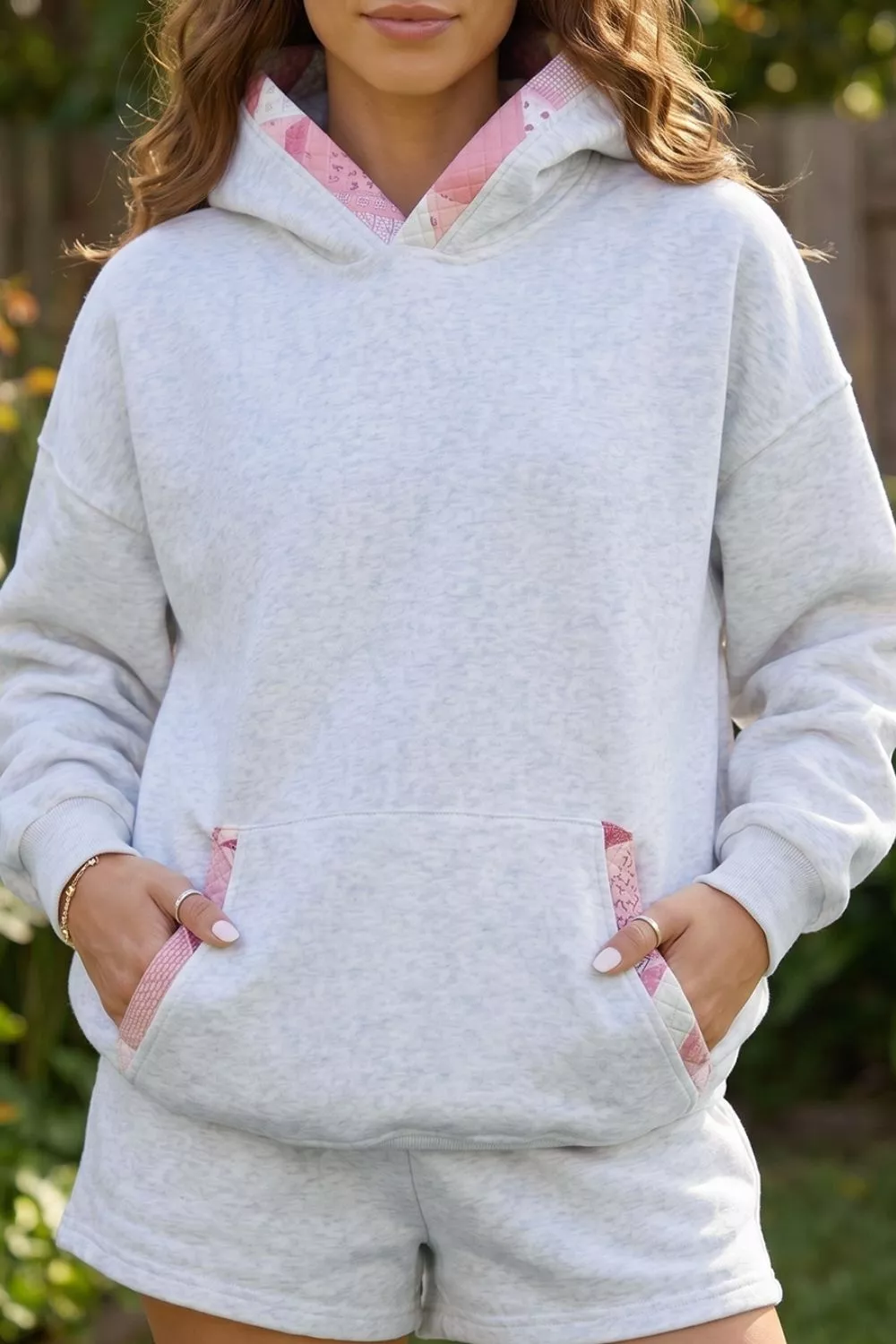 Contrast Patchwork Oversized Hoodie, image 3