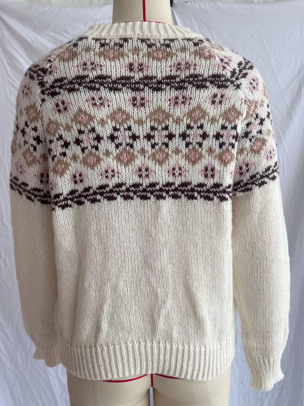 Fair Isle Patterned Round Neck Sweater, image 10