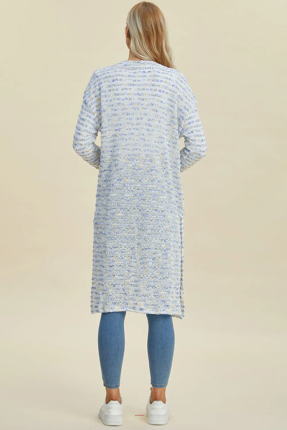 Full Size Open Front Longline Cardigan, image 13